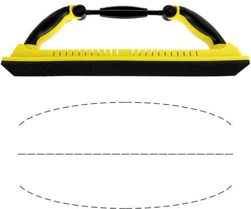 Multifunction Manual Sanding Tool for 70mm Mesh Sand, Adjustable Flexible Sanding Block with Handle Lightweight Hand Sanding File Block for Woodworking Cars Walls