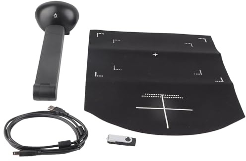 Cyrank Professional Book Scanner, Portable 5MP 2592x1944 USB Document Camera for Office Library School Teaching Notes Pictures Photo