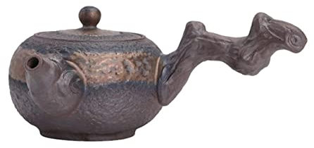 Tetera Marroqui Herramienta de té de tetera con mango lateral de cerámica china de 230 ml y decoración de muebles Tetera Turca