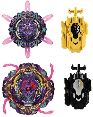 Wotean Gyroscope Turbo Set, 3D Arena Metall Fusion KampfKreisel, Mit Battling Top Launcher, Geschenk-Sets(206+169)