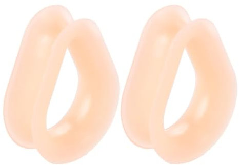 Tolldek 12mm Ohr Plug Tunnel 2pcs, Tropfen Hoop Plug Ohr, Silikon Fleisch Ohrringe Rock für Frauen Ohr Expander Piercing Schmuck