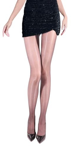 GOCBOBO Women's Sheer Shiny Tights 5 Denier Sexy Seamless Tights Silky Glossy Pantyhose