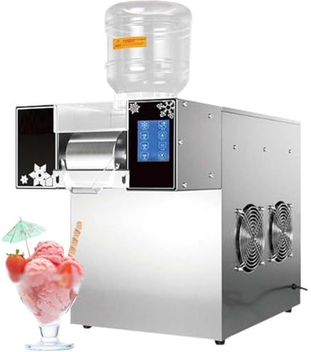 Machine à Glace Continue électrique 360 W/750 W/1200 W Pour Restaurant,Crème Glacée,Machine à Glace Pilée à Flocons Neige,Machine Bingsu Coréenne,Broyeur à Glace En Cône Neige,B-1200W