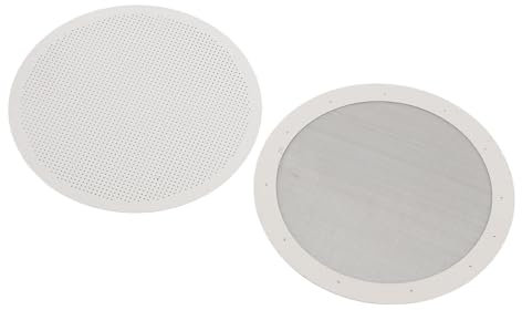 Filtre à café à disque, filtre à café réutilisable de 2,4 pouces pour percolateur, filtre à café rond en acier inoxydable pour cafetière à piston, infusion facile (Pas de papiers