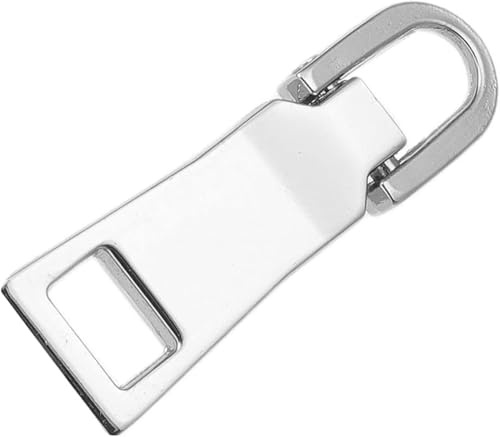 Kit de remplacement de tirette de fermeture éclair, languette coulissante pour bagages, sac à dos, veste, valise, manteau, accessoires de couture et fournitures (argent)