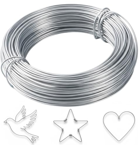 262 Feet(80M) Iron Craft Wire, Modelling Wire for Crafting, 0.7mm Bendable Metal Wires for Craft, Armature Wires for DIY Crafts, Floral Tying, Polymer Clay Sculpting, Hand Weaving