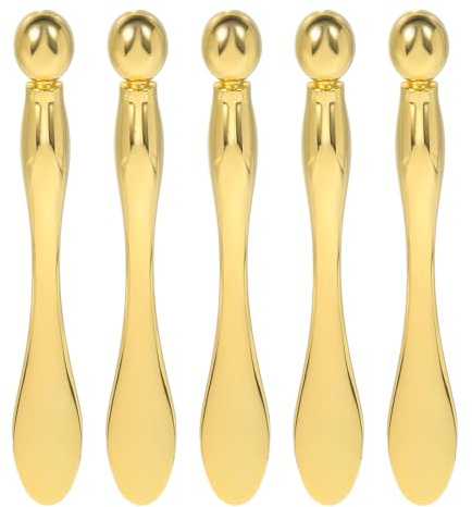 Cabilock 5 Stück Augencreme Massagegerät aus Zinklegierung mit Sanfter Augenmassage und Durchblutung Tragbar für Make Up Unterwegs Speziell für Frauen