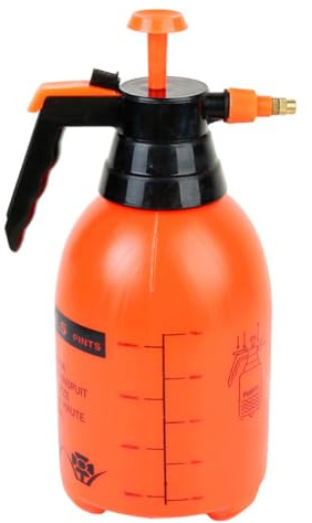 Lurrose Nebulizzatore da Giardino Portatile 2l in Plastica Rossa Pompa a Pressione e Blocco Modalità Fissa per Irrigazione e Pulizia Domestica
