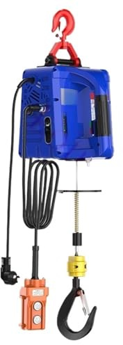 Montacargas eléctrico Polipasto Eléctrico Polipasto Eléctrico Portátil De 100-500kg, Cabrestante Manual, Bloque Tracción, Cable Acero, Elevación, Cuerda Remolque