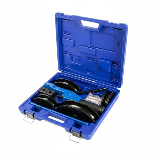 QSTDGVPW Cintreuse de Tube Manuelle Cintreuse Plieuse Outil Kit avec Coffret de Transport et Matrices Multiples en Alliage d'Aluminium pour Plis à 90 Degrés