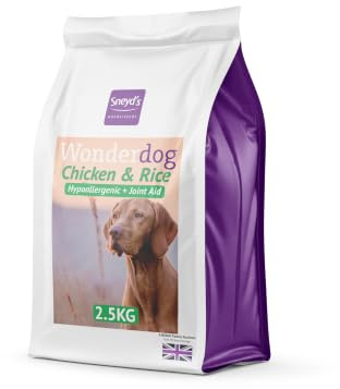 Wonderdog Hypoallergenic Dry Dog Food Chicken & Rice for Sensitive Stomachs & Dietary Sensitivities | 2.5kg with Joint Care