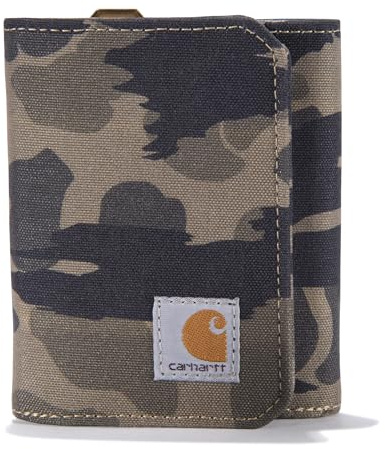 Carhartt Herren Casual Nylon Duck Trifold Wallets, Nylonente (Blind Duck Camo), Einheitsgröße