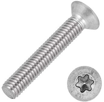 meinschraubenversand.de - Senkkopfschrauben M4x25 50 Stück DIN 965 TX (Senkkopf - Vollgewinde - Innensechsrund - Torx) M3 - M8 / ISO 14581 A2 V2A rostfreier Edelstahl M4 x 25 mm