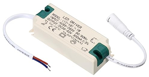 PATIKIL 12-18W 300mA LED Entraînement, 2 Paquet AC 85-265V Sortie 36-63V DC Femelle Connecteur Courant Constant Rougeresseur Transformateur Externe Alimentation Fourniture