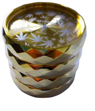 Metal ZINC Alloy Spice HERB Grinder with Cross Finish (HNBGX2=53G)