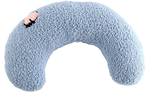 Nacken-Katzenkissen, Halbe Krapfen-Katzen-Kissen, Beruhigendes Kuschelkissen für Katzen,zum Schutz der Halswirbelsäule, Weiches Katzenkissen Bettkissen Haustier-Beruhigungskissen, Gelenkentlastung