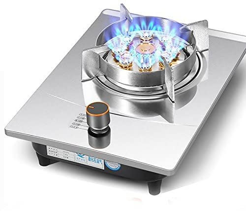 Plaque de cuisson à gaz 33CM Plaque de cuisson à gaz, plaque de cuisson à gaz en acier inoxydable à neuf cavités de 7,0 kW, pour réchauffer, cuire, bouillir, frire, mijoter [Classe énergétique A]