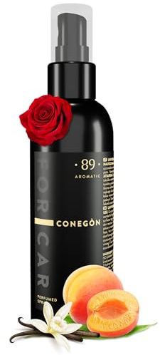 Aromatic •89• Auto Duftspray & Geruchskiller – Pfirsich, Rose & Vanille Autoduft 100ml – Auto Parfum & Rauchgeruchsentferner, Auto Lufterfrischer Spray Innenraum, langanhaltend & stark gegen Gerüche