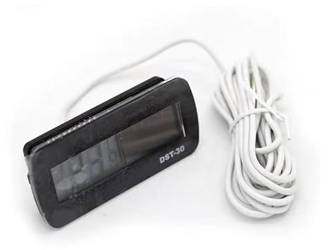 1PC Embedded Solar Powered Digital Thermometer DST-30 External Probe