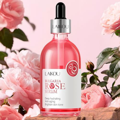 LAIKOU Japan Sakura Serum, 100 ml Suero Facial para Mujer Hidratante, Esencia Facial para Rejuvenecimiento de la Piel y Tono Uniforme (100ml, Rose)