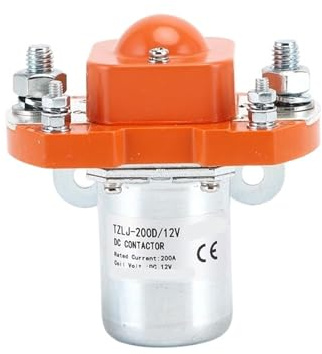 Contactor CC 1 normalmente abierto 200A for batería coche vehículo eléctrico excavadora cabrestante eléctrico consumo de energía 8~11W TZLJ-200D 1 Uds (Color : DC48V 1NO)
