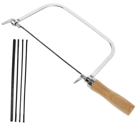 AUTSUPPL 1satz Holzgriff Laubsäge Mit Ersatzklingen Tragbare Schnitzsäge Für Holzarbeiten Diy Projekte Und Baumschnitt Professionelles Handwerkzeug Für Anfänger Und Profis