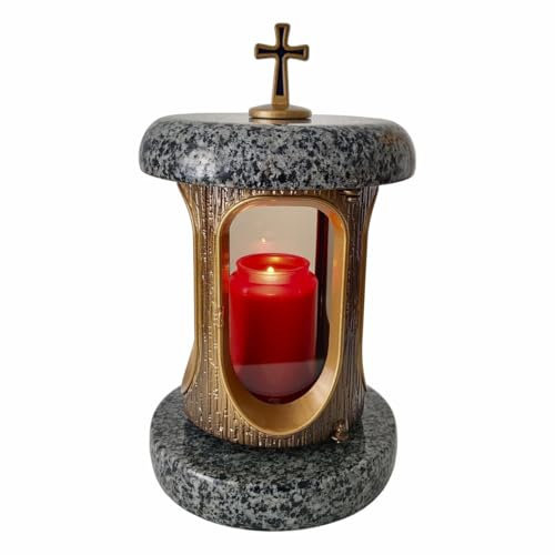 Grablaterne aus Granit (Stein). Geeignet für Urnengrab. Ohne Bronze, reduziert das Diebstahlrisiko. Farben: Schwarz, Grau, Rot. Mit oder ohne Kreuze (Grau mit Kreuz)