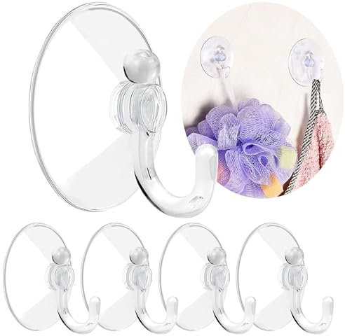 Oruiiju Crochets à ventouse pour fenêtres, verre, cuisine et salle de bain - Kit sans perçage (Ø 4 cm - 35 pièces)