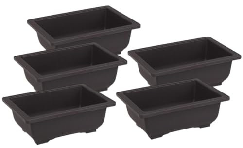 Yardwe 5stücke Rechteckiger Blumentopf Aus Kunststoff Pflanzgefäß Großer Behälter Für Haushalt Und Wiederverwendbarer Topf Für Sukkulenten Und Andere Kleine Pflanzen