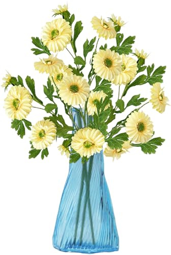 astylishome Gelbe Gänseblümchen, Kunstblumen, künstlicher Blumenstrauß, Dekoration, realistische Blumenarrangements, 5004