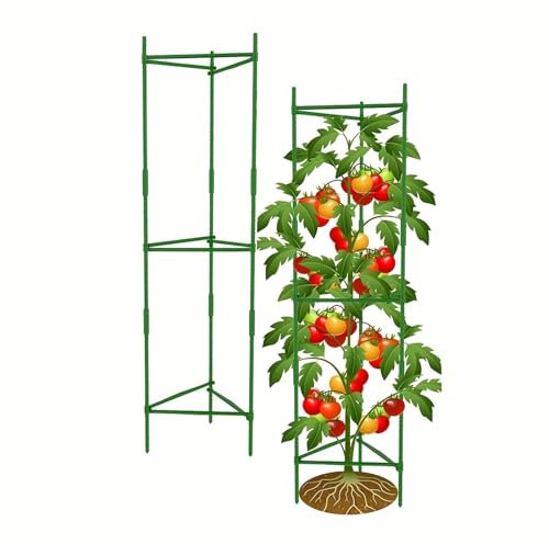 WJIAYAO Espaldera de jardín Jaula for Tomates de 1,1 m (1 Paquete), Soporte for Plantas, estacas for jardín, Enrejado for Vegetales(47inch(120cm))
