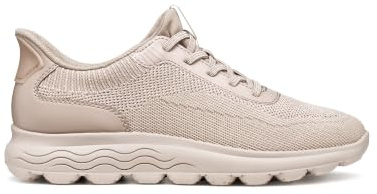 Geox Baskets D Spherica Plus A pour Femme, Beige poudré, 42 EU