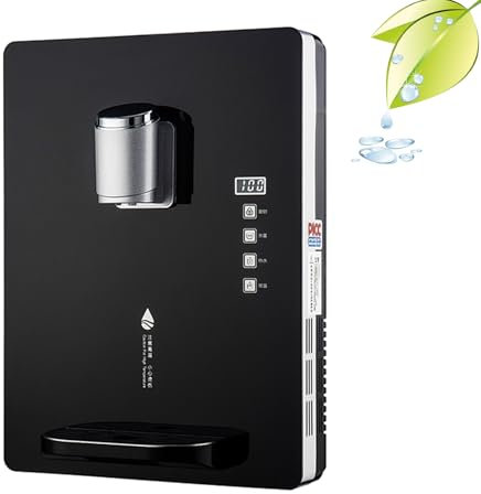 Dispensador de agua de pared con bloqueo electrónico para niños, control de temperatura doble, pantalla táctil grande, potencia de 2200 W, ideal para oficinas y uso comercial