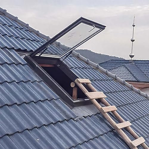 Fenêtre de Toit,Lucarne Ouverture,Fenêtres pour Toits,Lucarne Ouverture Vasistas,Fenêtre d'accès de Visualisation,Puits de Lumière,en Aluminium,Universelle,Personnalisable,pour Grenier/Sous-sol(68*68c