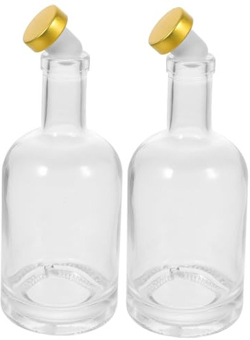 DONFAMDS 2 Pezzi bottiglie con coperchi bottiglie decanter per whisky bottiglia di vino da viaggio di vino vodka etichette bottiglia di tappata decanter per alcoli