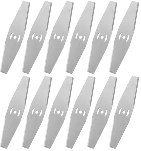 Coupe Bordure Lame De Rechange, 12 pièces, Lames de Tondeuse électrique, Debroussailleuse Electrique Accessoires, pour Coupe Bordure sans Fil Garniture De Jardin, Robuste et Durable