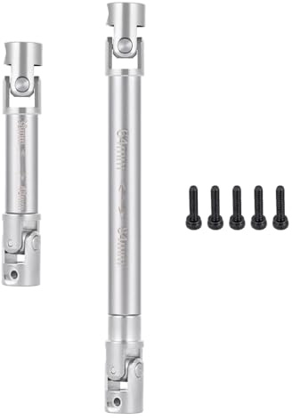 ZHRCFUN 2 piezas SCX24 eje de transmisión delantero y trasero eje de accionamiento para axial 1/24 SCX24 Gladiator AXI00005 RC Crawler Upgrade Accesorios