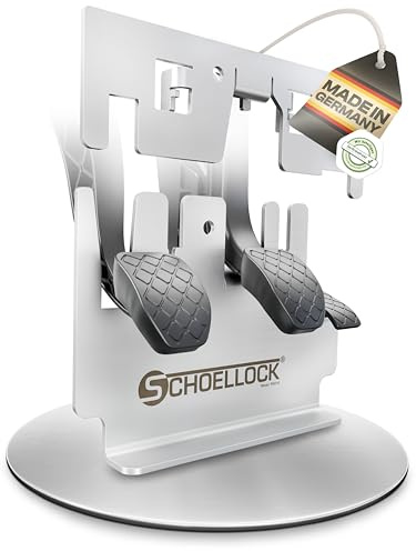 SCHOELLOCK® Pedalsperre für VW T5 & T6.1, Bj. 2003-2015 & 2019-2024, Schaltung - Camper & Wohnmobil - Pedalschloss, Diebstahlsicherung, Pedalkralle, Wegfahrsperre, Bully, Bulli, Volkswagen