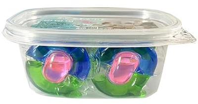 STREAMVOY Lot de 8 capsules de lessive parfumées multi-nettoyantes pour lavage en machine, parfum fleur de fruits frais, sans danger pour les couleurs, adoucissantes, élimination des taches, faible