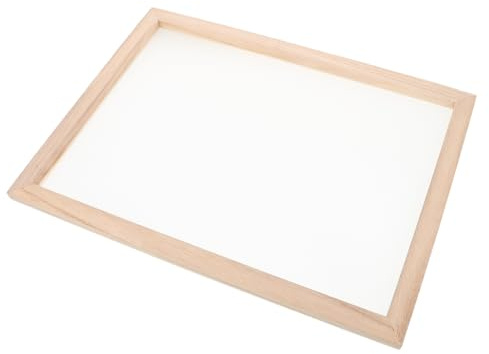 SOIMISS Telaio la Fabbricazione della Carta in Legno Beige Facile da Usare per Ragazzo Ragazza Apprendimento Pratico per Scuola e Fai da Te Creativo