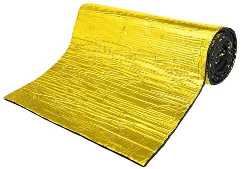 Tapis d'isolation acoustique de voiture - Tapis d'isolation phonique pour moteur de voiture - Tapis d'isolation phonique étanche pour capot de voiture - Pour porte de plafond et pot d'échappement de