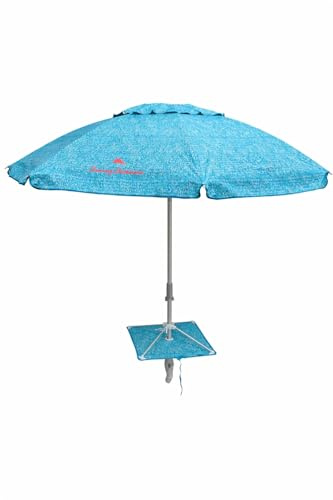 Tommy Bahama Sombrilla de Playa Celeste 2.30 m de Diámetro con UPF 50+