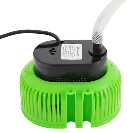 Pool Pumpe 75W Planschbecken Filterpumpe mit Wasserleitung, Anschlüsse, IPX8 Filterpumpe Pool für Teiche, Schwimmbäder, Springbrunnen, Aquarien, landwirtschaftliche Bewässerung (Grün)