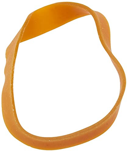 Alevar Elastici a Fettuccia in Gomma Para 100%, Diametro 40 mm, Spessore 8x1,5 mm, Colore Naturale, Confezione in Busta da 1 kg