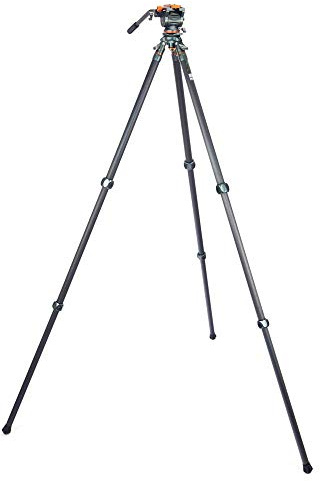 3 Legged Thing Legends Mike Carbon Fibre Levelling Base Tripod - 3 Section Adjustable Camera and Video Levelling-Base Tripod with 3 Detachable Legs (Mike Kit A) (MIKEKIT-A)
