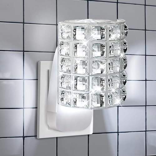 Hohean Wall Fragrance Plug in with Night Light, Compatible with Bath & Body Works WallFlower Fragrance, Wall Plug Fragrances Oil Diffuse with Nightlight for Home, Office(1 Pack,Square)