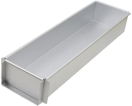 Fonowx Cake Tin Rectangle Cake Pan Tiramisu Muffin Pan Aluminum Alloy Cheesecake Pan for Cheesecake, Ideal for All Cake Styles and Perfect for Traditional Tray Bakes 40x10x6cm