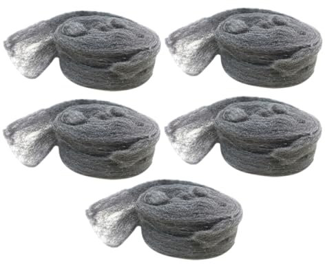 NAMOARLY 5pcs Steel Wool Mice Deterrent Fine Wire Wool Rodent Control Garage Door Seal Barrier against Mice Pack
