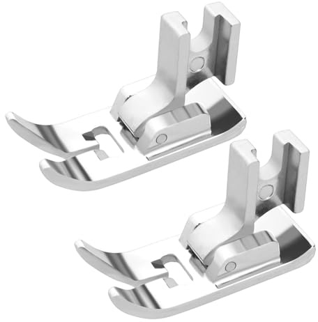 OTOTEC 2 Pezzi Piedino Zig Zag Piedino Per Cucire Punto Dritto Per Macchine Da Cucire A Gambo Basso Compatibile Con Singer Compatibile Con Brother Compatibile Con Janome