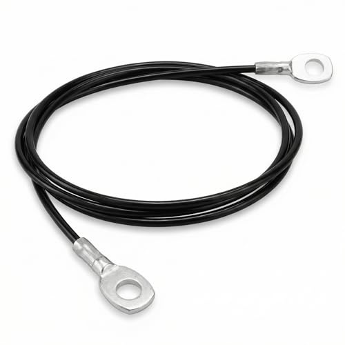 QWORK® 1.5 M Einstellbar Fitnessgerät Stahlseil, Kabel Draht für Home Gym Riemenscheibensystem, 100kg Tragfähigkeit
